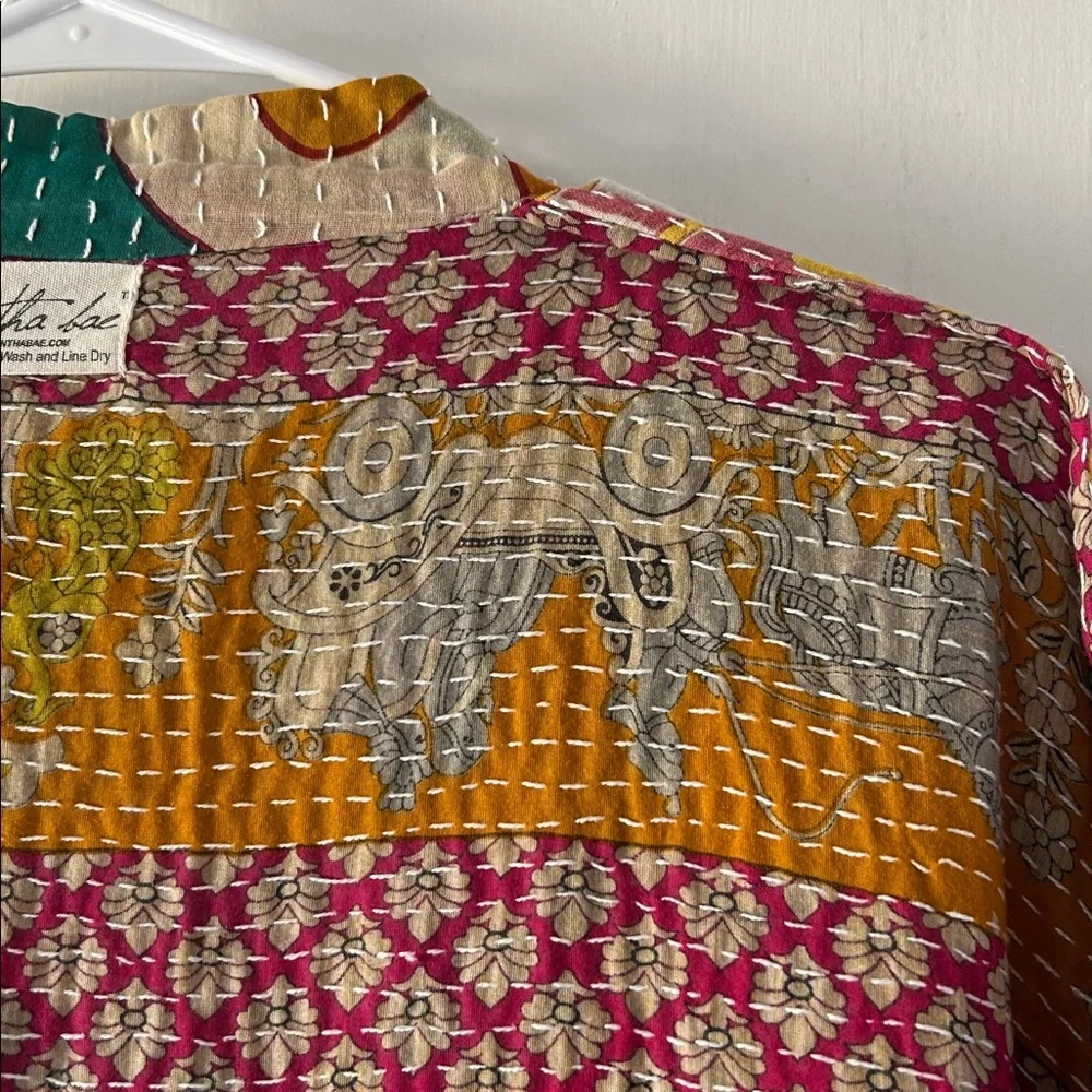 Kantha Bae Shortie Kimono - Picture 10 of 11